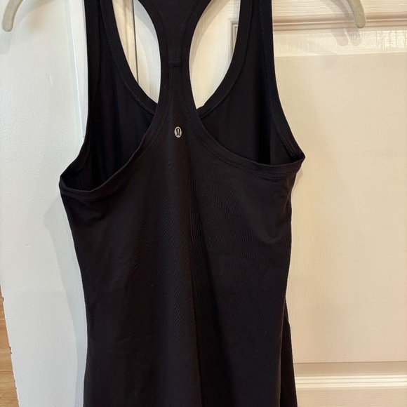 LULULEMON BLACK NULU RACERBACK TANK 8 LIMITED EDITION ALOHA GREAT CONDITION - Picture 3 of 4